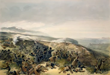 Zweiter Angriff der Garden bei Inkerman, 5. November 1854, Platte aus 